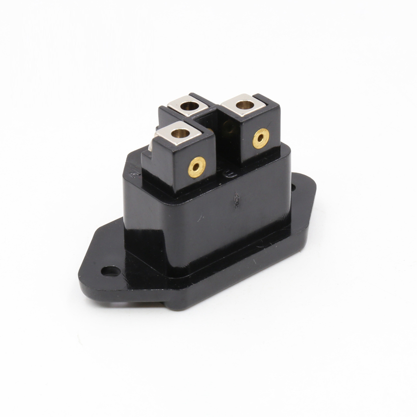 Monosaudio AC FI-07 (R) IEC Inlet Socket - Rhodium Plated Female Connector for HIFI Power