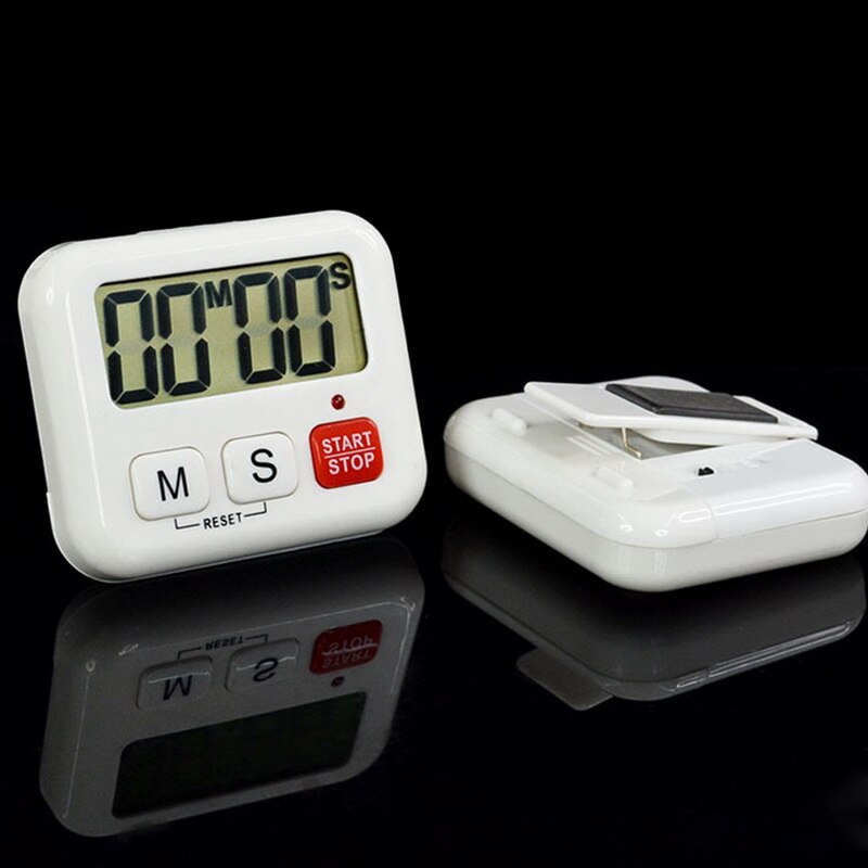 Timer Digital LCD Countdown Stopwatch Cooking Timer With Magnetic Backing Stand 99 Minute Sports Study Alarm Clock Time#1