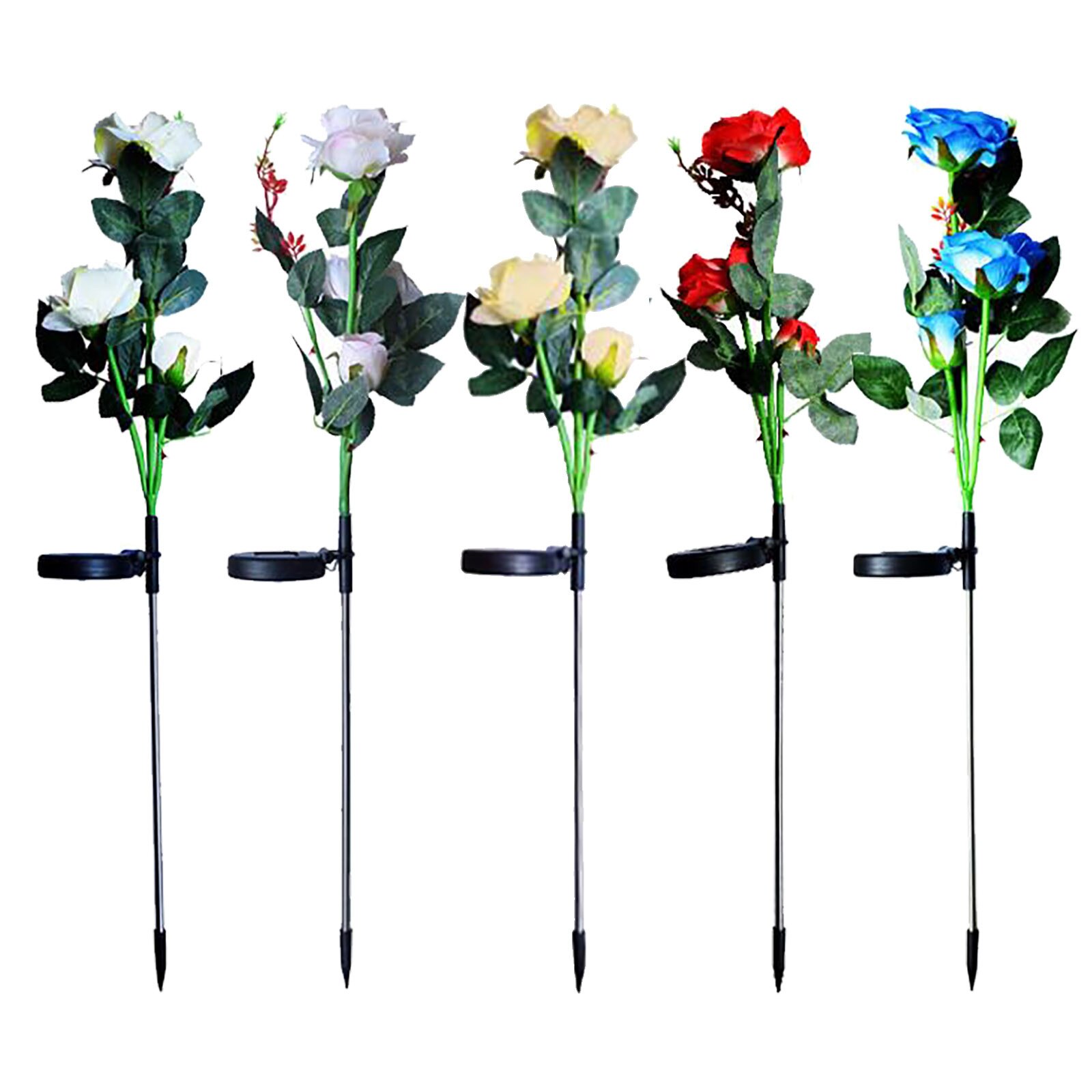 Outdoor Flowersolar Rose Bloem Licht Waterdicht Tuin Landschap Lamp Outdoor Gazon Lamp Thuis Decoratieve Bloem Night Lights