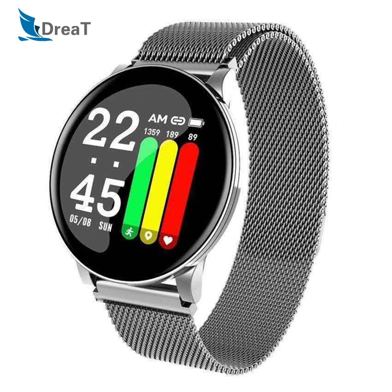 Smart Uhr Frauen Uhren Männer Wasserdichte Fitness Tracker Armband Sport Heart Rate Monitor Smartwatch W8 Armband für Xiaomi