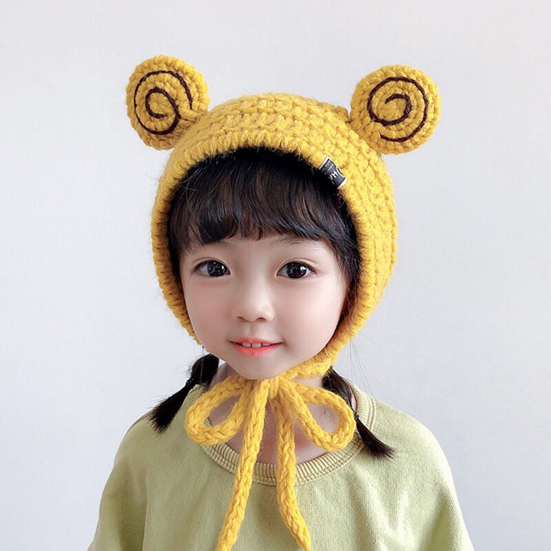 Snail Hat Beanies Knitted Winter Hat Solid Hip-hop Skullies Knitted Hat Cap Costume Accessory Warm Winter Lovely Christmas