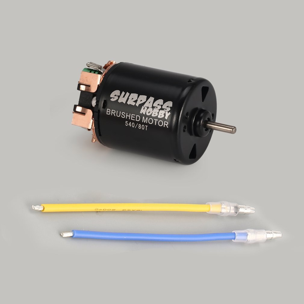 Surpass Hobby 540 13T/17T/21T/23T/27T/35T Brushed Motor 3.175mm Shaft for 1/10 RC Off-road Racing Car Vehicle Part Accessories: 540 80T