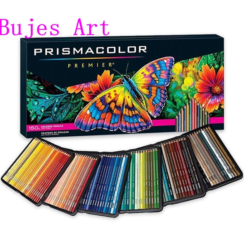 Prismacolor premier 24/36/48/60/72/132/150 väri sanford lapis de cor öljykynä 3.8mm pehmeä ydin prismacolor artistin värikynä