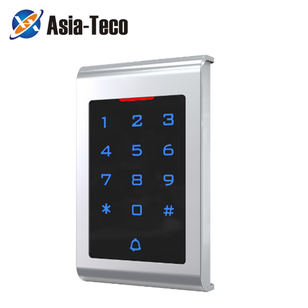 T10 Plastic case Digital backlit touch keypad 125KHZ RFID 13.56MHZ Card Reader WG26 Input output Standalone Access Controller