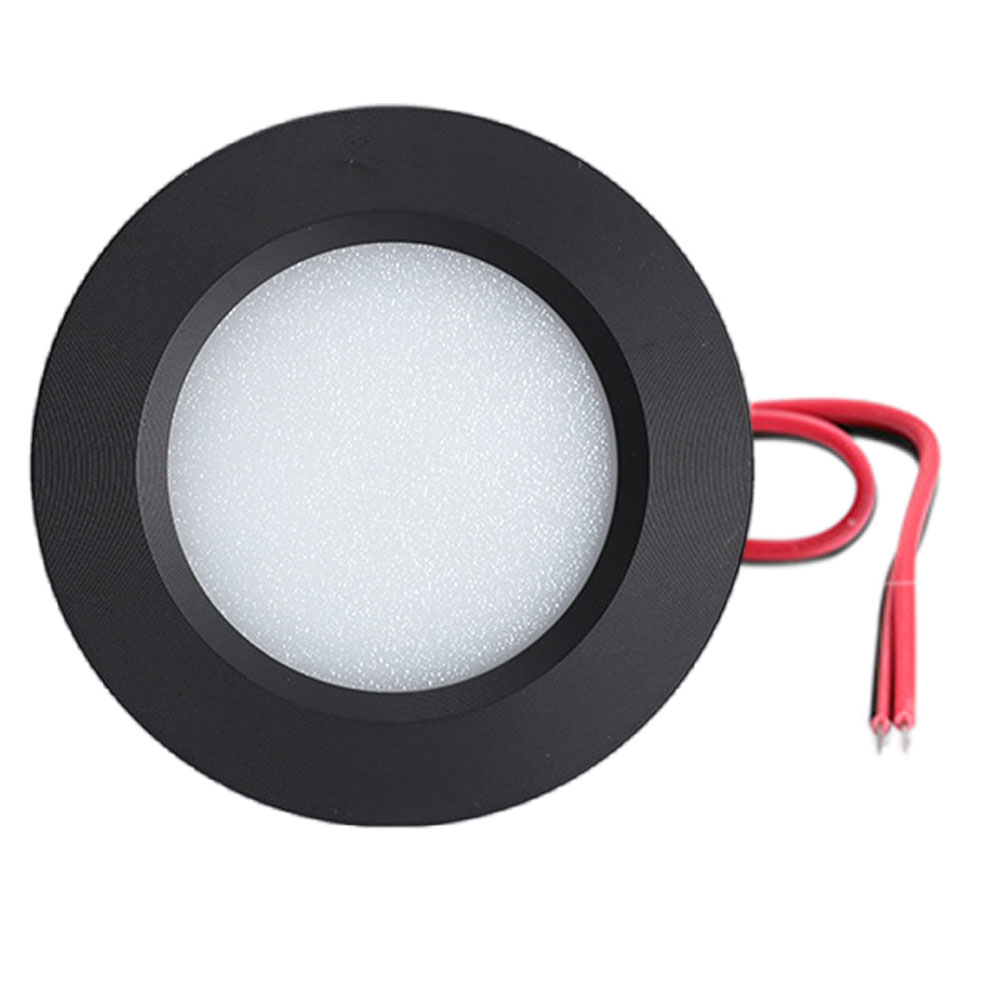 68mm encastré LED Downlight 3W 12V DC trou 55mm 2 1/2 pouces encastré RV Camper lumière mince LED placard lumière rondelle ampoule barre lumière: S / WHITE / 1s