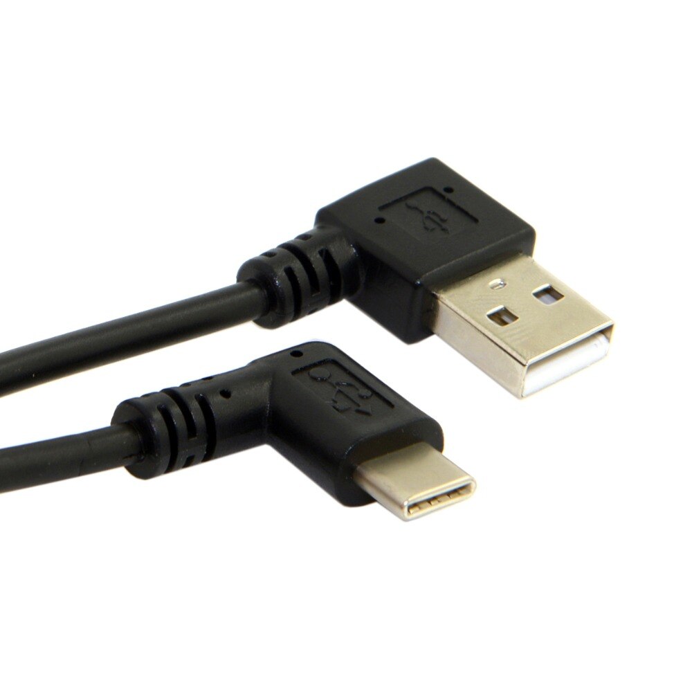 100cm 90 Degree right angled type-c male to USB2.0 male 90 Degree right ...