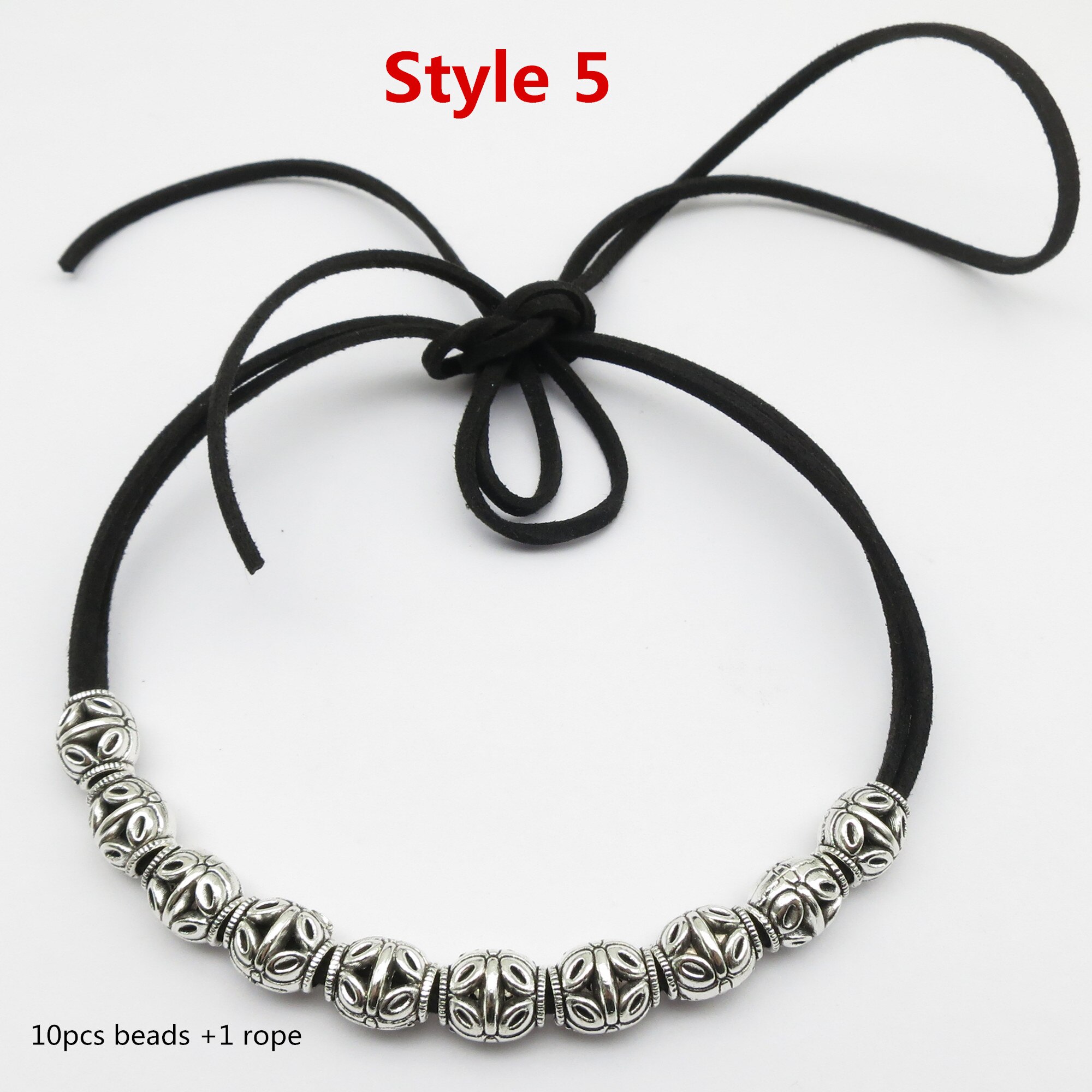 5pcs Small Skull metal Hair Braid Dread Dreadlock Beads tube rings for Hair Styling Accessories Braiding Hair: Style 5