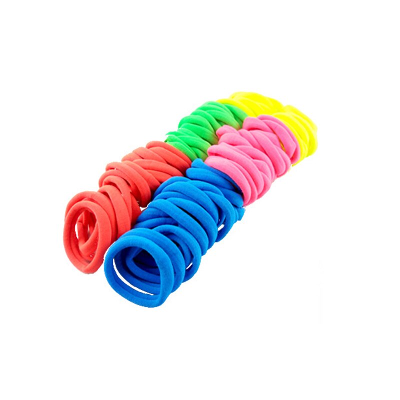 10/50/100PCS Morandi Rubber Bands Candy Colors Nylon Elastic Hair Bands Ponytail Holder Scrunchies Headband Hair Accessories: 50pcs Candy