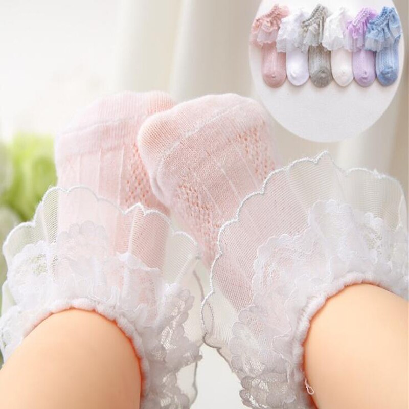 Calcetines de punto con pompones para niñas, medias de princesa, para verano, 24 pares