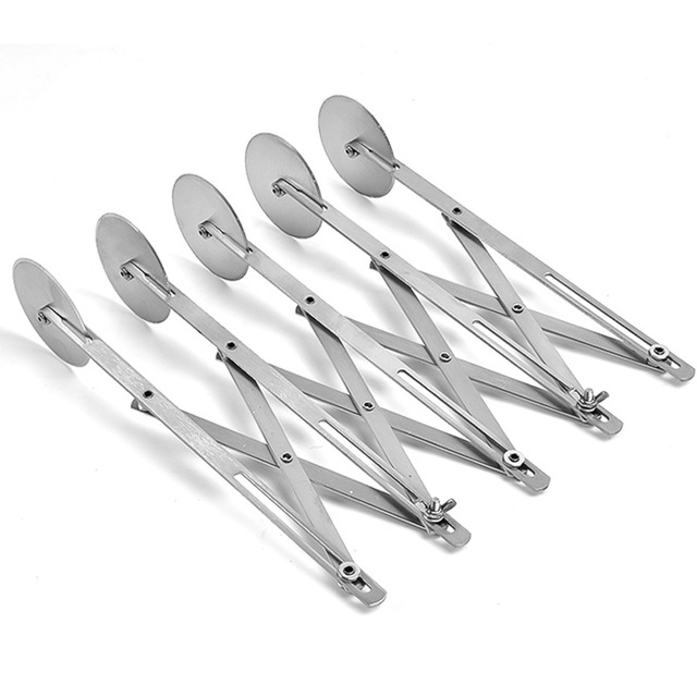 Cortador de 1/3/5/7 ruedas, divisor de masa, cuchillo lateral para Pasta, hoja de rodillo de acero inoxidable, pelador de masa para Pizza ajustable, herramienta de cocina: Caqui oscuro