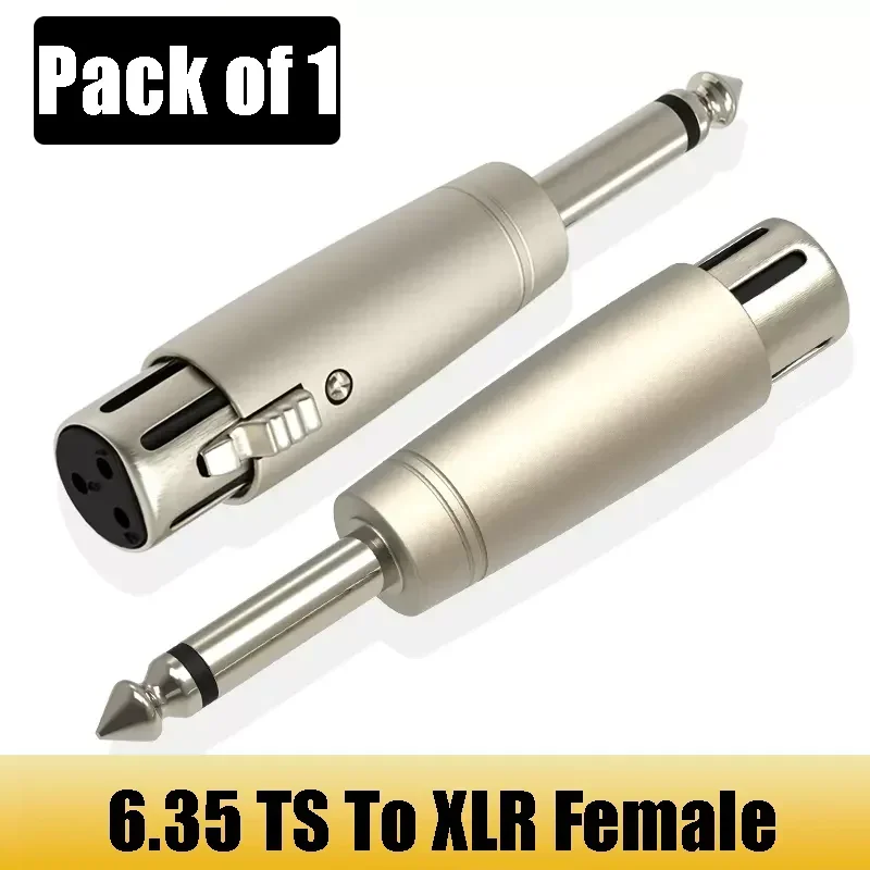 Audio--Adapter RCA-Stecker (Buchse) auf XLR-Stecker (Buchse) Stecker 6,35mm ts/trs Stecker (Buchse) Stecker Buchse Audio--Adapter: Orange / bündeln 2