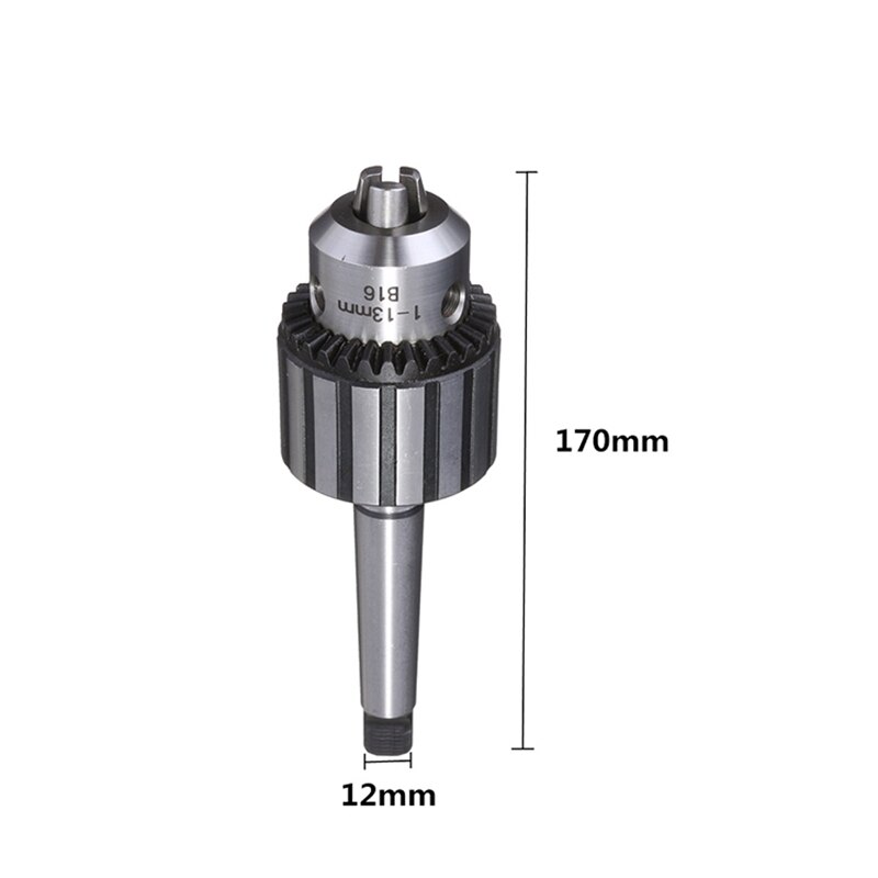 1/2 Inch B16 High Precision Industrial Drill Chuck Bench Drill Heavy Duty Chuck Drill Head Wrench Drill Chuck 1-1m