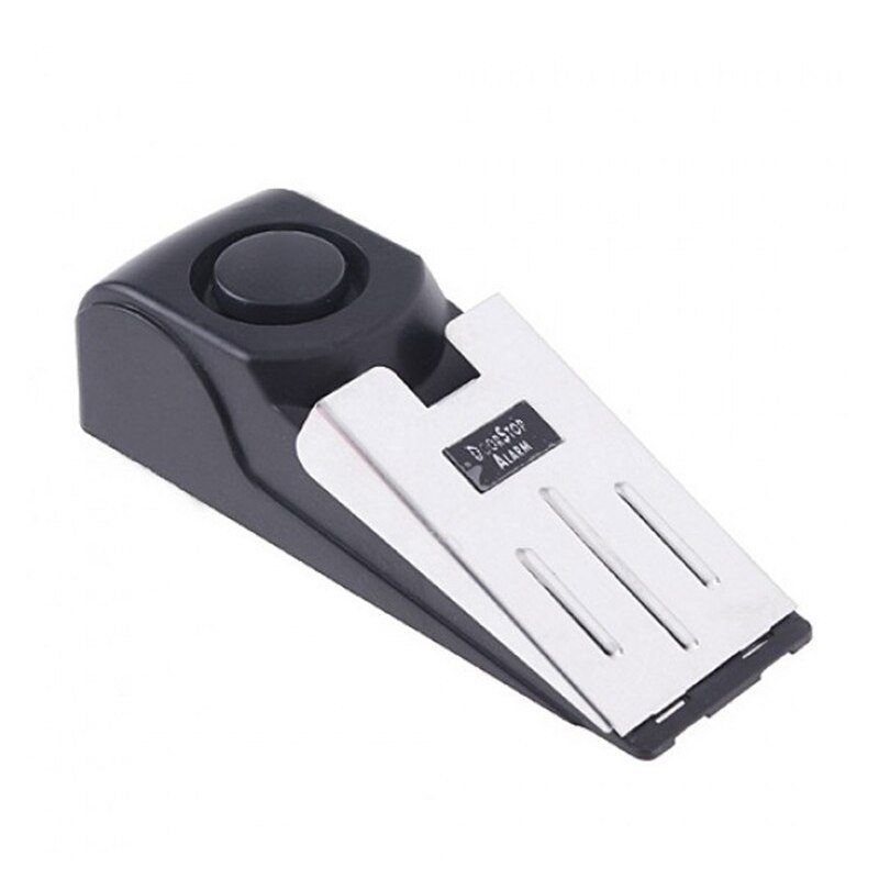 Home Security 100 dB Anti-theft Burglar Stop System Security Home Wedge Shaped Door Stop Stopper Alarm Block Blocking System