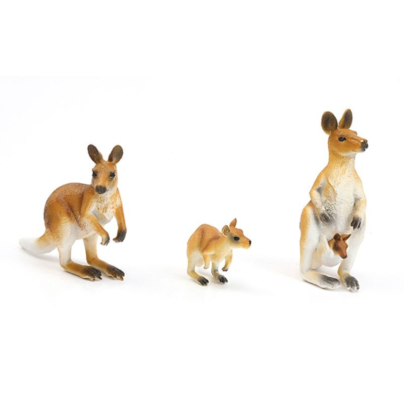 Simulation Parent-child Family Animal Model Toys Set Realistic Dog Duck Children Educational Prop Scene Decoration: Type J