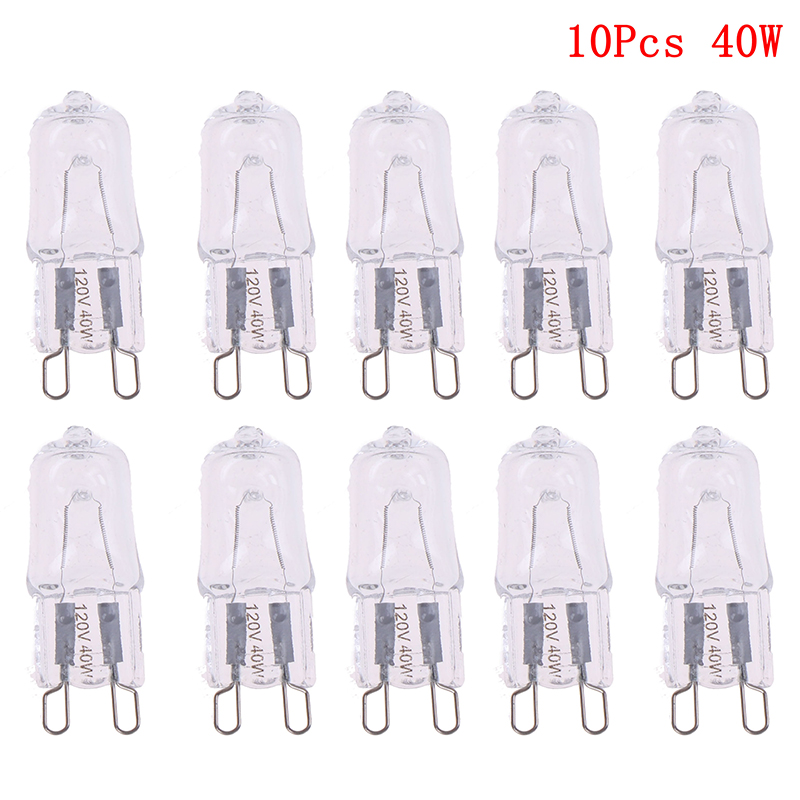 10PCS 120V 25W 40W 60W Oven Light Bulb G9 High Temperature Bulb Steamer Light G9 Oven Lighting Bulb