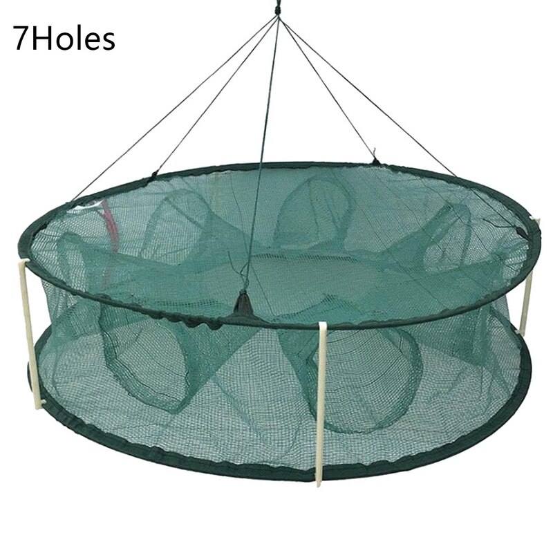 Automatic Fishing Net Trap Cage Round Shape Opening for Crabs Crayfish Lobster ALS88: G356373A