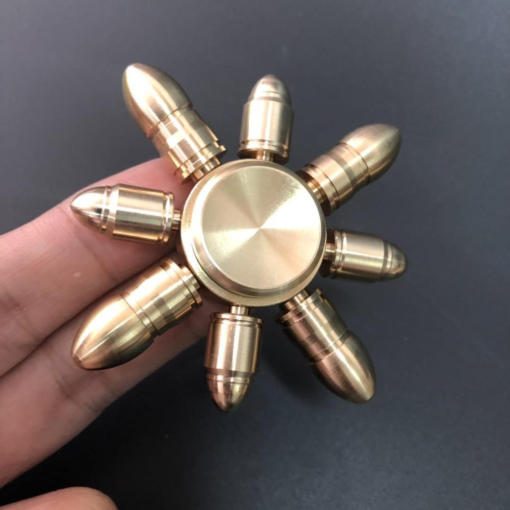 Copper Hand Spinner Fidget Metal Bearing Edc Finger Electroplate Hybrid Aluminum Alloy Metal Fidget Children Relieve Stress: 15