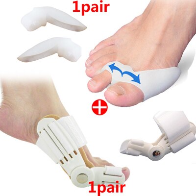 Hallux Valgus Corrector Orthopedic Big Toe Bone Thumb Bunion Corrector Silicone Socks for Legs Foot Care Pedicure Tools: Style I