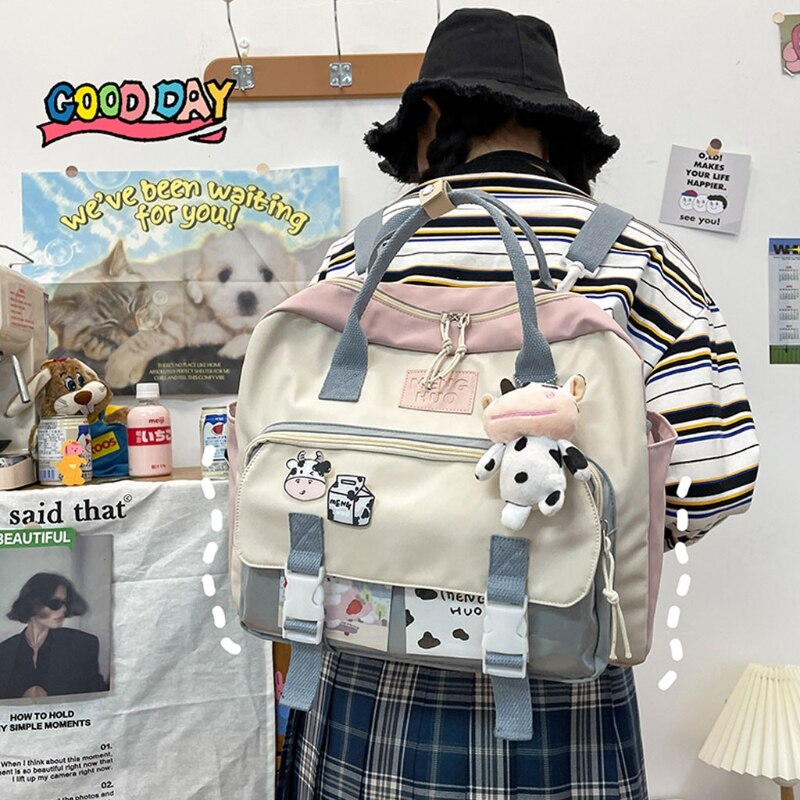 Multifunktionaler damenrucksack, tragbarer reiserucksack, kleiner schulrucksack für mädchen und teenager