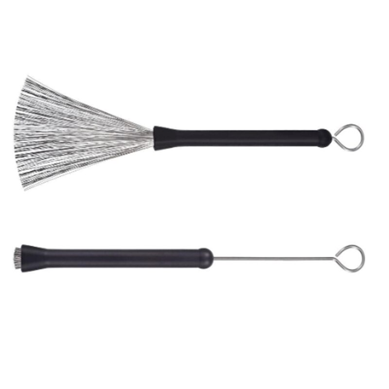 Drum Stick Drum Brush, Special Drum Brush for Drum Set, Retractable Stainless Steel Wire Drum Brush