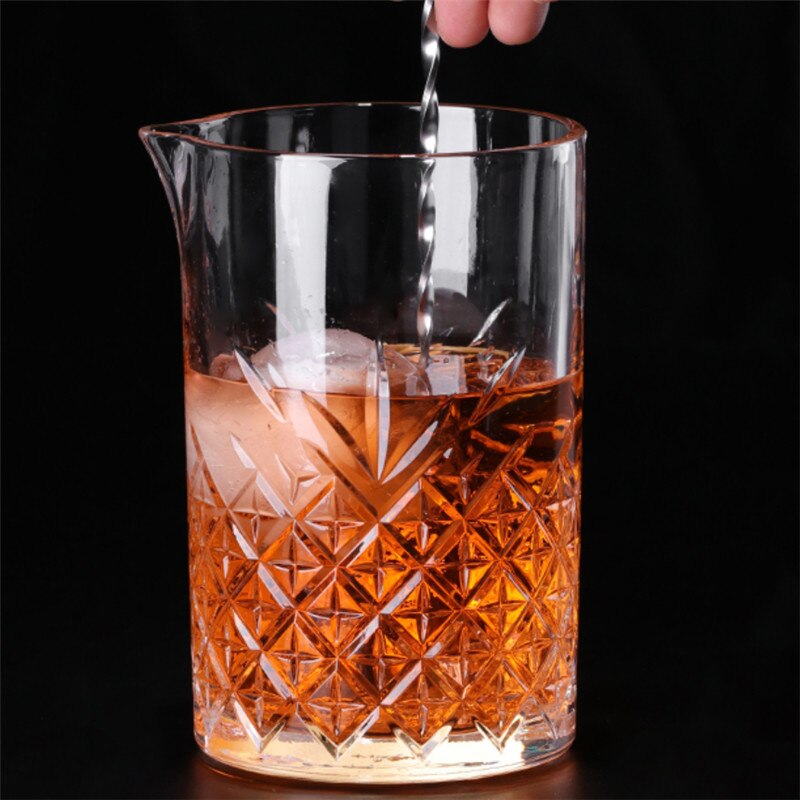 Japanese Style Crystal Glass Cocktail Mixing Cup Transparent Wine Tumbler Bar Spirit Bartender Mug Home Drinkware
