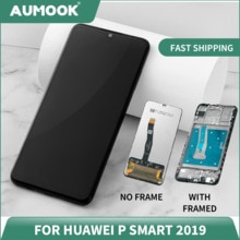 6.21 inch LCD for Huawei P Smart Display Touch Screen With Frame Digitizer Assembly for LCD Screen replacement Free