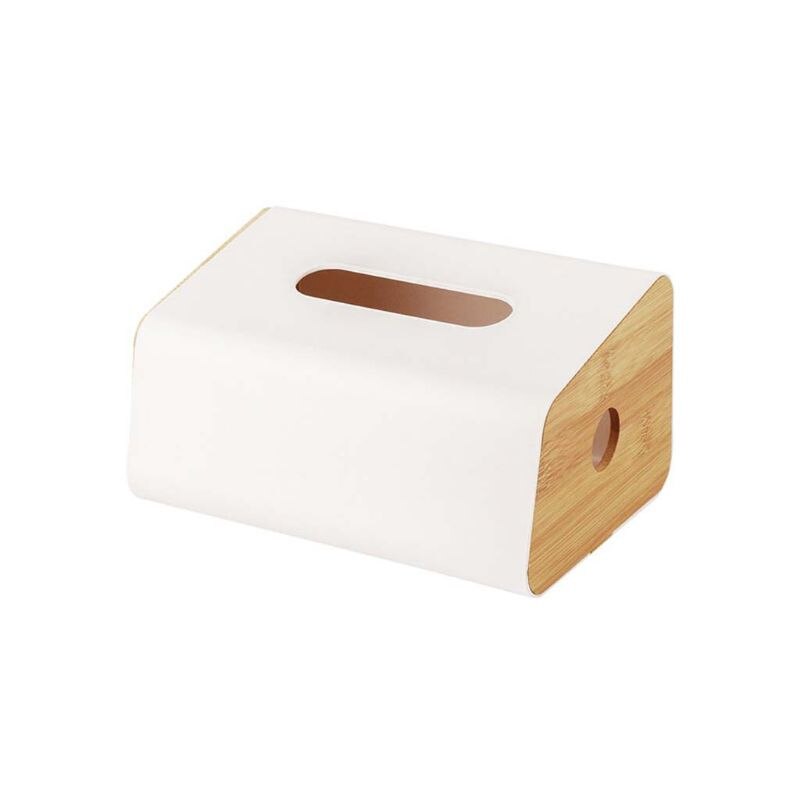 Wandmontage Bamboe Keuken Tissue Box Facial Papieren Handdoeken Servet Storage Rack Holder Badkamer Auto