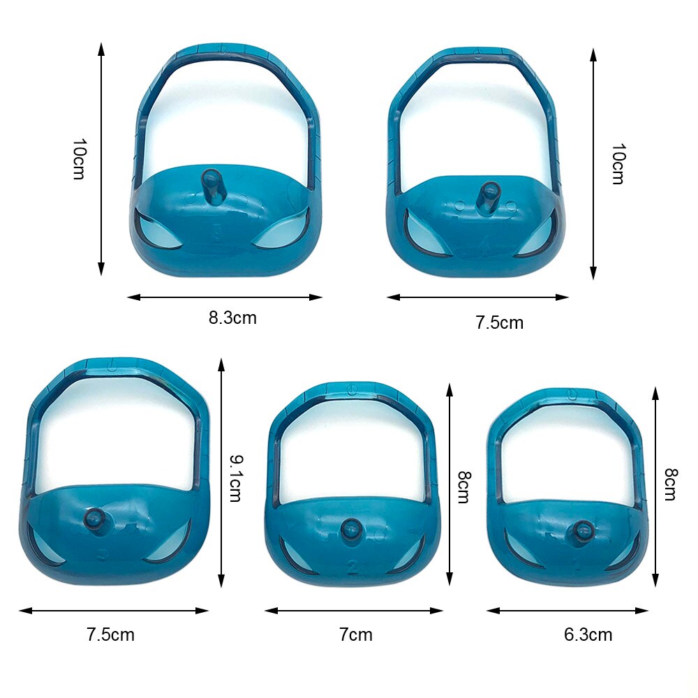 5 stk/lott salongbart skjegg styling mal skjeggformer fippskjegg bart stelleverktøy skjegg styling mal