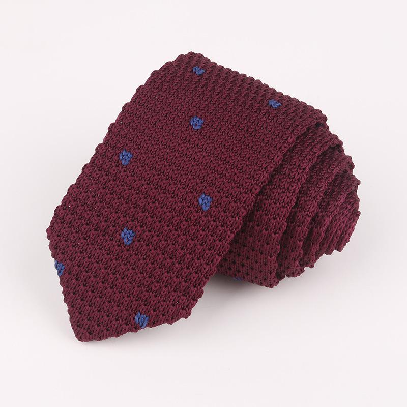 Stil herr och #39 ;s prick färgglad slips stickad stickad slips slips normal smal klassisk vävd cravate smala slipsar vintage: 6