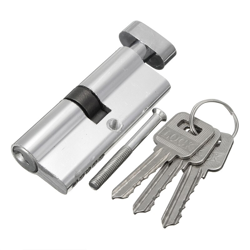 Door Cylinder Biased Lock Security Aluminum Open Lock Cylinder Anti-Theft Entrance Door Lock Cylinder With Keys