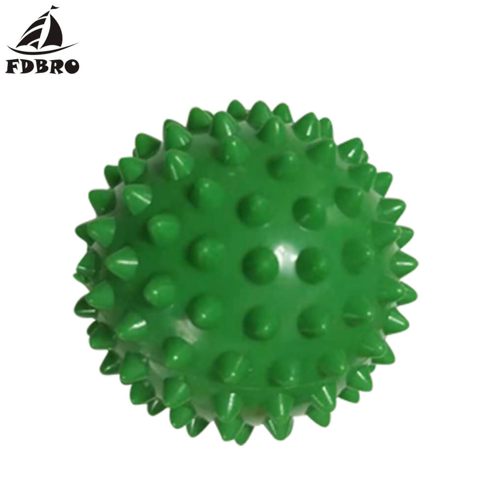 Fdbro 7cm pvc såler pinnsvin sensorisk trening grip ballen bærbar fysioterapi ball fitness pvc hånd massasje ball gratis innlegg: Grønn