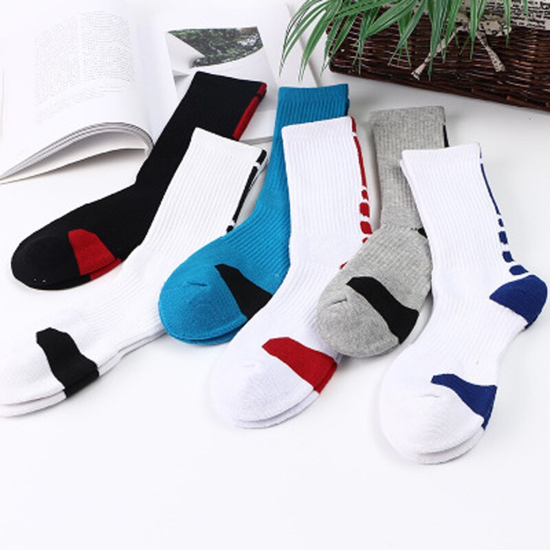 UGUPGRAD UG Men Outdoor Basketball Socks Men Cycling Socks Thicker Non-slip Compression Socks Football Socks calcetines ciclismo