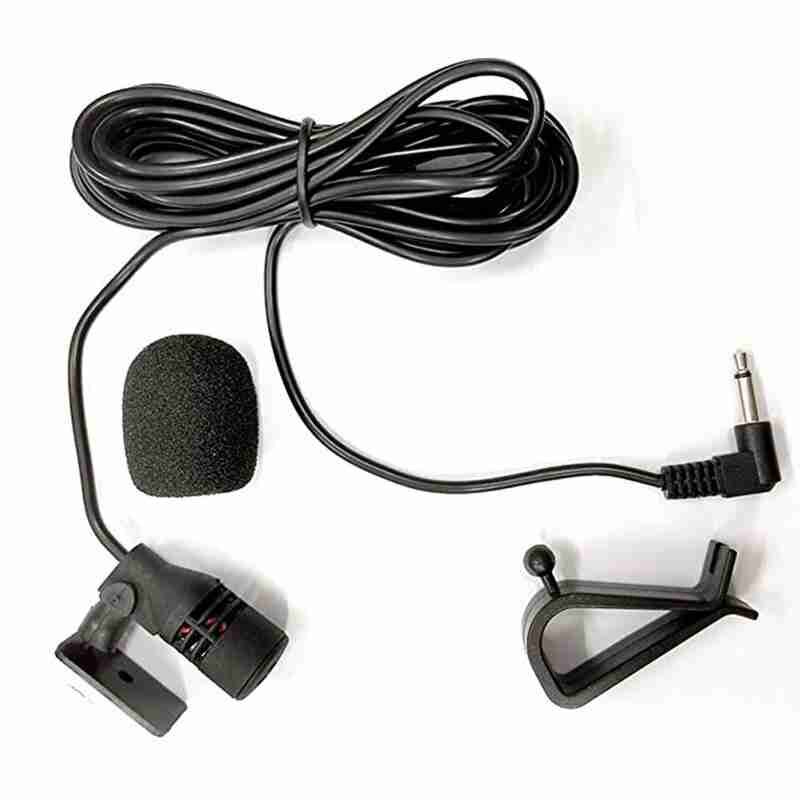 Car audio microphone clip jack plug microphone stereo mini wired external microphone suitable for car DVD radio professionals