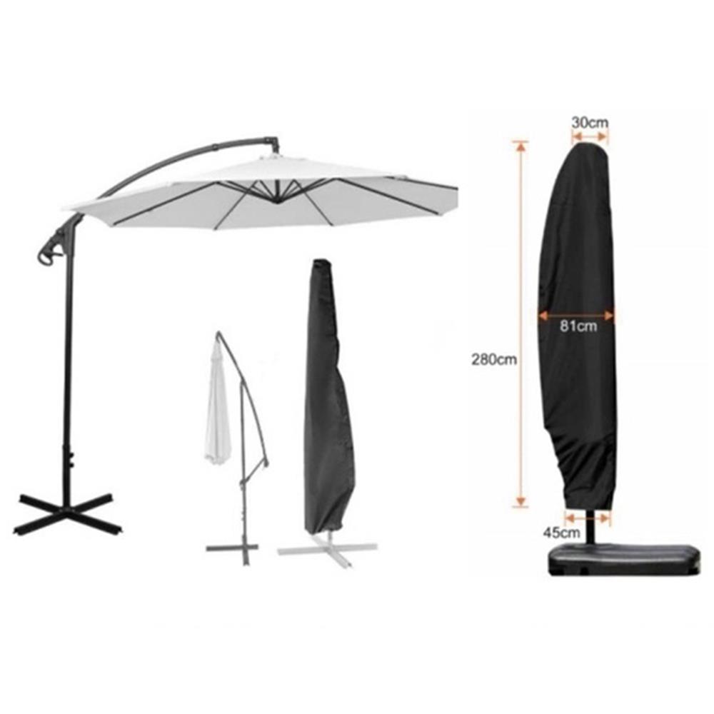 Bare inkludert deksel 280/265/205cm store parasoll deksel banan paraply deksel beskyttende støvtett gårdsplass basseng strand hage