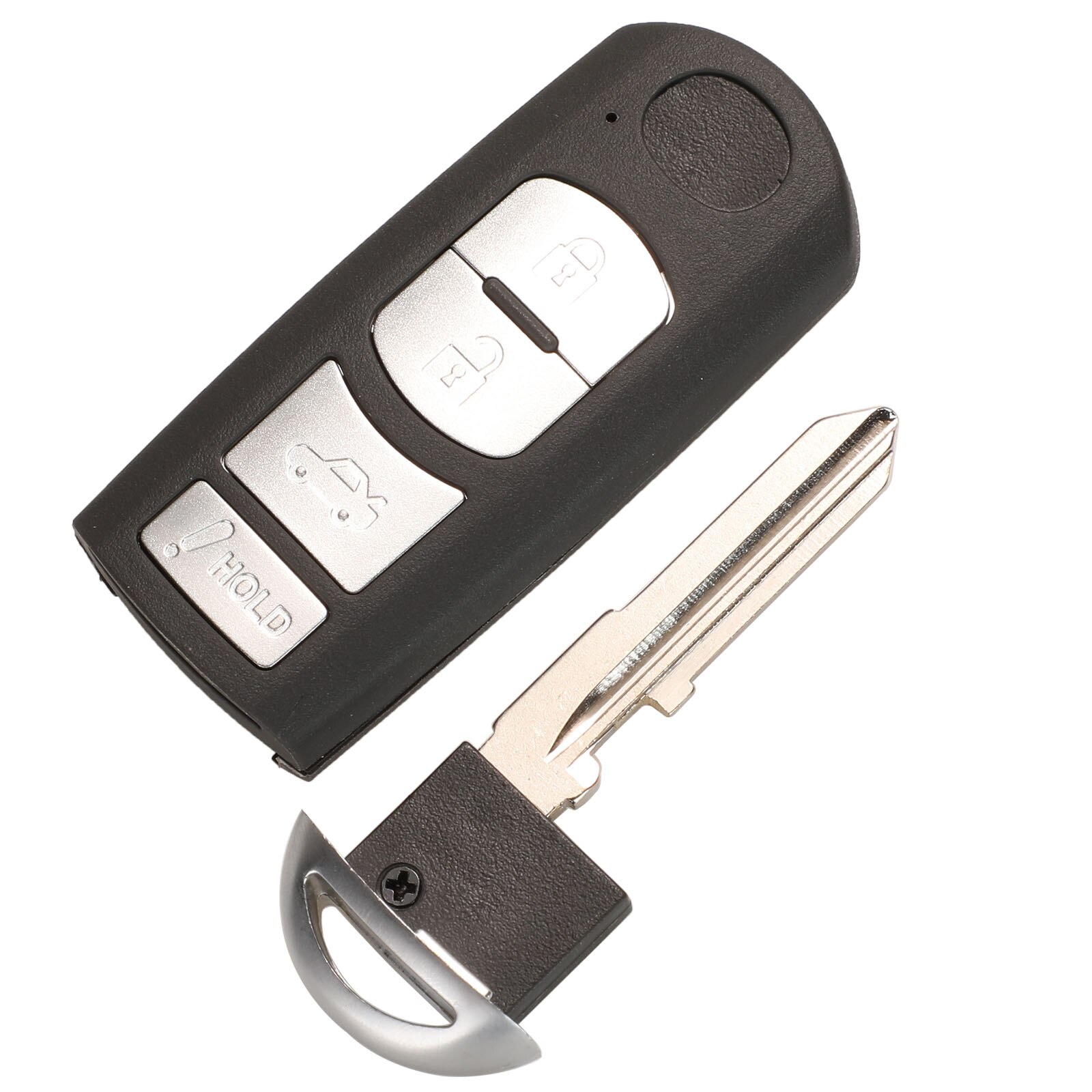 Bilchave 3 4 Buttons Remote Smart Key Shell For Mazda X-5 Summit Axela Atenza M3 M6 M2 CX-7 CX-9 With Uncut Key Blade