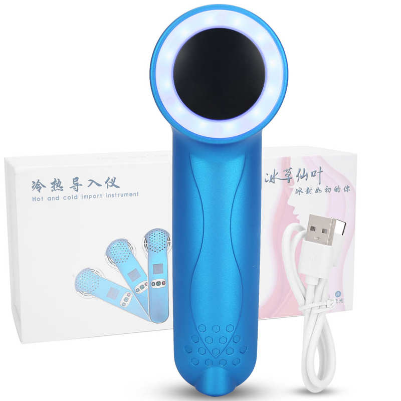 5-55 Graden Koud Gezicht Hamer Led Rood Blauw Licht Gezicht Huidverjonging Whitening Hydraterende Gezichtsverzorging Beauty machine