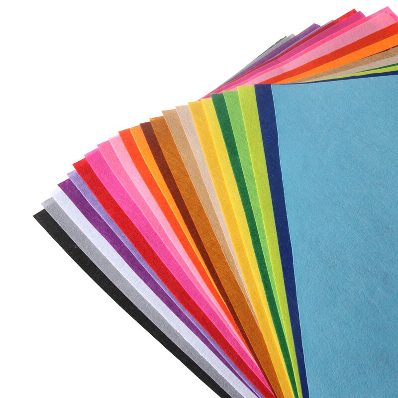 40 Pcs \ Lot 30X30 Cm Polyester Vilt Doek Diy Handgemaakte Naaien Home Decor Materiaal Dikte 1mm 40 Mix Kleur 11.8X11.8 Inch
