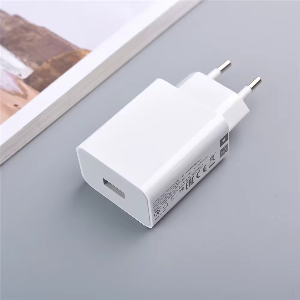 Xiaomi 18W EU QC 3,0 adaptador de cargador rápido para Redmi Note 9 cargador para Redmi Note 6 7 8 Pro Cable Usb POCO M3 9A 10A 12