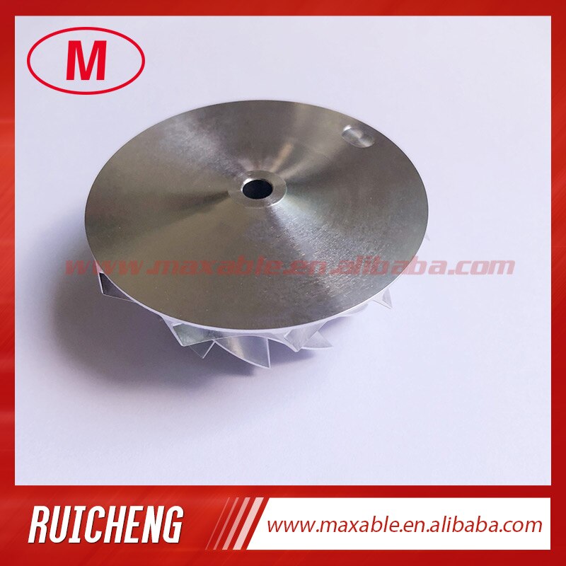 K16/57,00/71,00mm 7 + 7 aspas turbo de alto rendimiento billet/fresadora/aluminio 2618 rueda de compresor