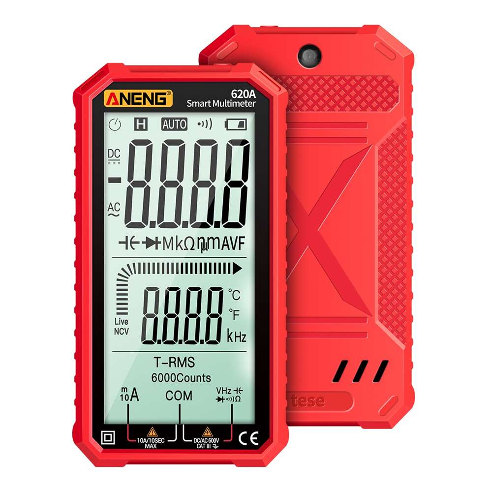 ANENG 620A Digital Multimeter 6000 Counts Digital Display True RMS Resistance Diode Capacitance Temperature Frequency Measure