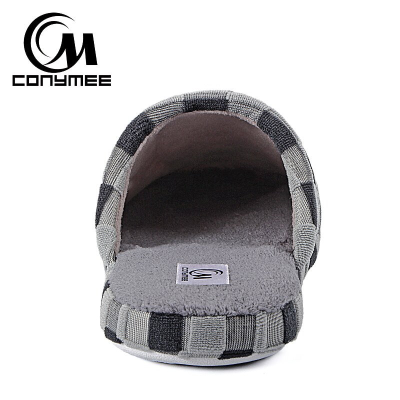 Thuis Slippers Winter Suede Schoenen Warm Katoen Casual Sneakers Voor Man Indoor Pluche Pantufas Slipper Plaid Terlik