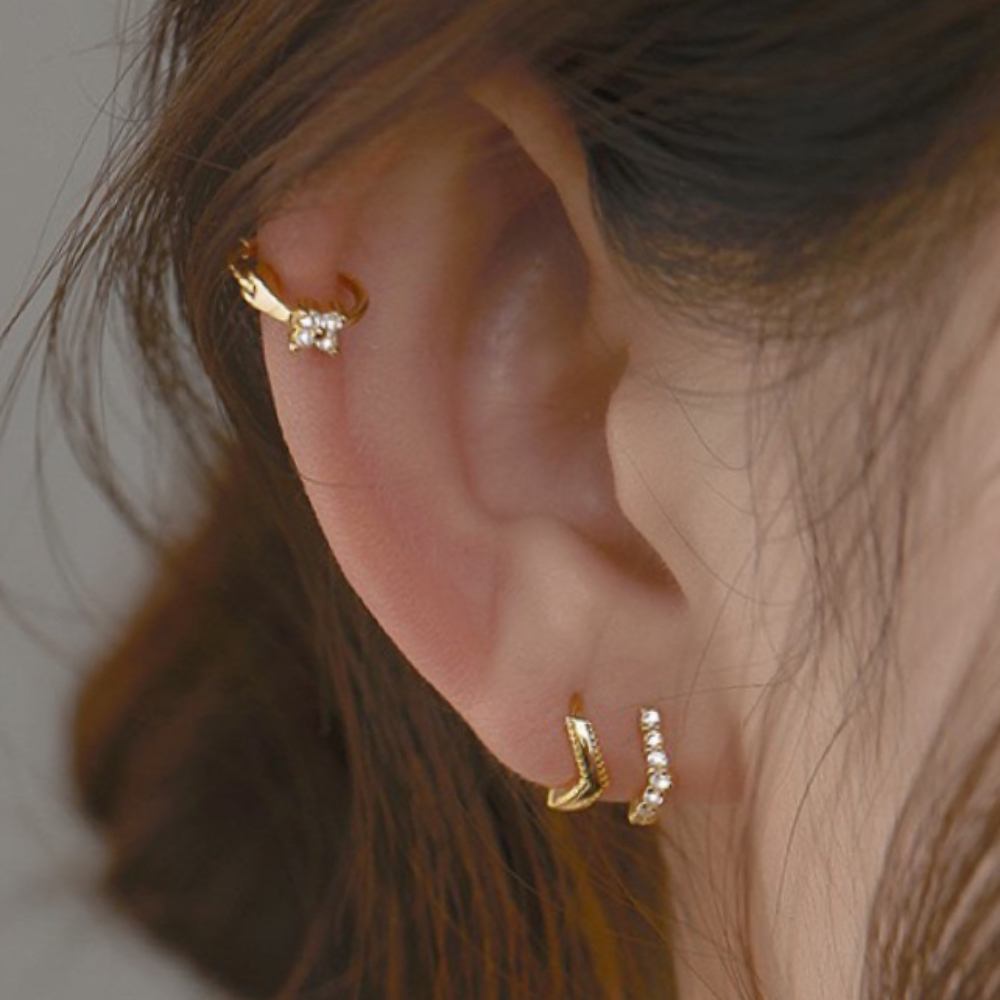 Aros Huggie de acero inoxidable para mujer, aretes pequeños y delicados de Color dorado clásico, joyería minimalista de estilo coreano, pendientes de para mamá