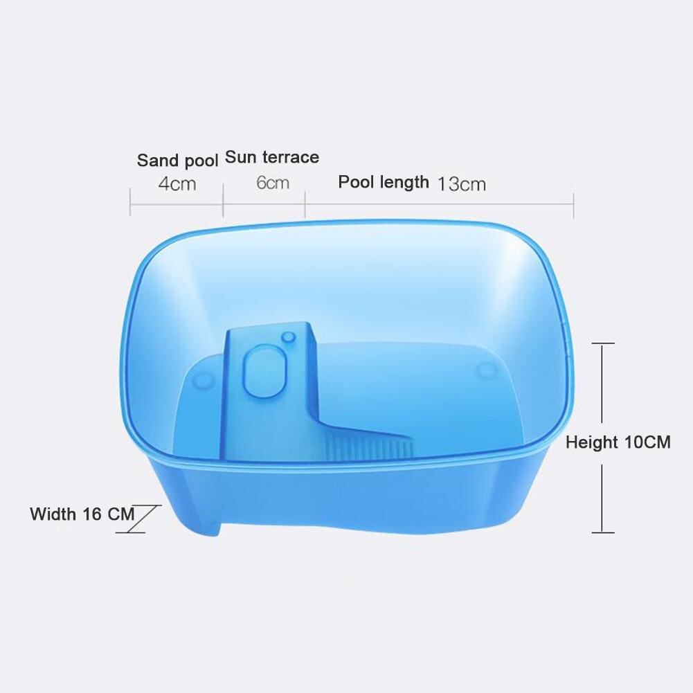 Aquarium Transparent Turtle Breeding Box Reptile Perched House With Drying Platform For Brazilian Tortoise Water Tank