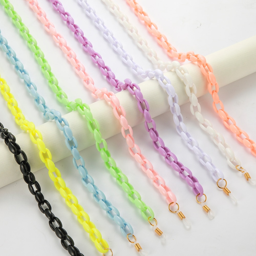 Teamer Mode Acryl Leesbril Ketting Voor Vrouwen Zonnebril Ketting Bandjes Cords Hals-Keten Lanyard Brillen Touw
