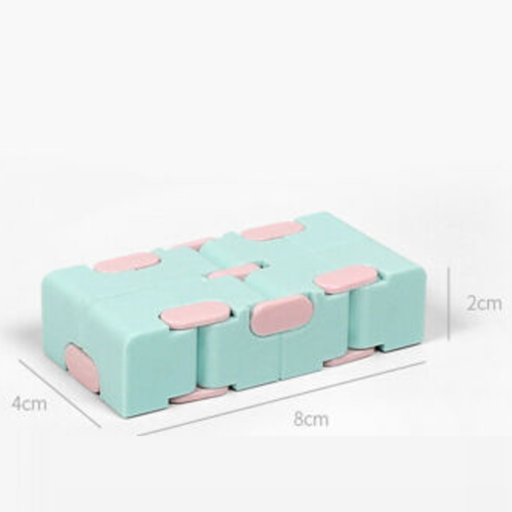 Fidget Speelgoed Kinderen Vingertoppen Decomprimeren Draagbare Lichtgewicht Magic Vierkante Antistress Speelgoed Infinity Puzzel Zintuiglijke Speelgoed #2