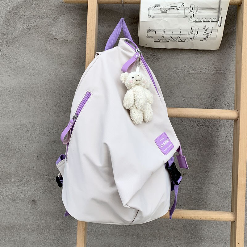 Mochilas escolares de nailon para chicas adolescentes, bolsos de hombro de viaje para ordenador portátil, mochilas para estudiantes universitarios,