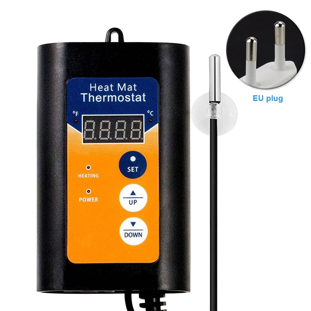 Hmt 8.3a krybdyr kæledyr multifunktion termostat anlæg controller home lcd display digital indendørs temperatur varmelampe