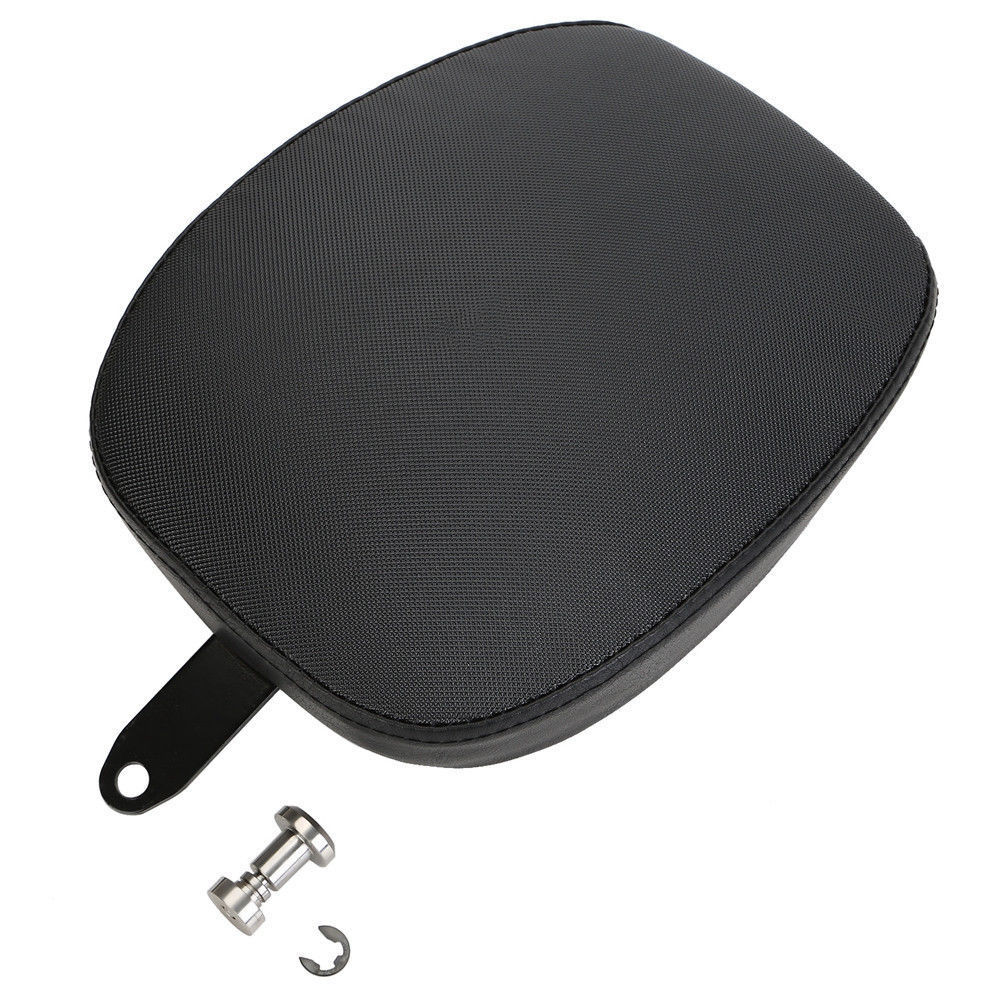 Motorrad Schwarz Leder Hinten Sozius Sitz Pad Für Harley Sportster XL1200 883 72 48