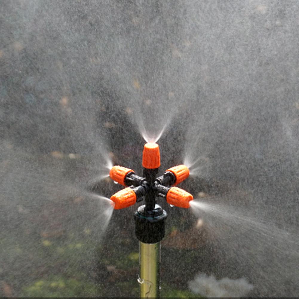 5-Head Micro Irrigatiesysteem Mist Mist Koeling Nozzle Hand Sproeier Tuin Kas Verstelbare Afsluitbare Spray Mist Nozzle