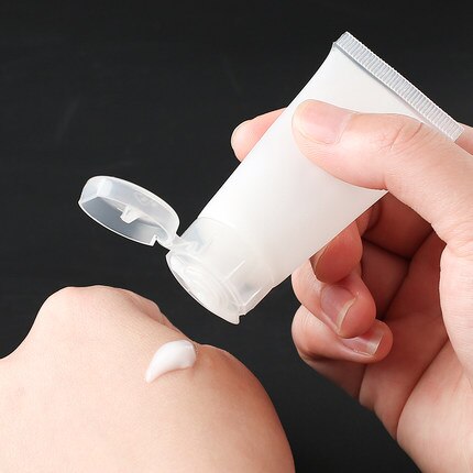 50pcs/lot Clear Plastic Soft Tubes 15ml 20ml 30ml 50ml 100ml Empty Cosmetic Cream Emulsion Lotion Packaging Containers